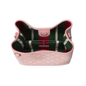 GG Emblem Mini-Beuteltasche Hellrosa 19cm