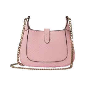 Mini-Tasche aus pinkem Pythonleder 19.5cm