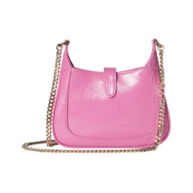Mini-Schultertasche Pink Lackleder 19.5cm