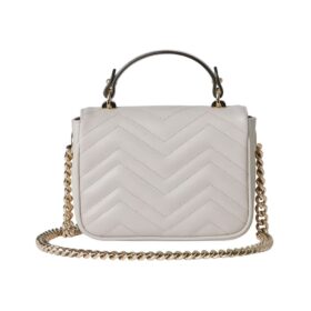 GG Marmont Mini-Tote Hellgrau 17cm
