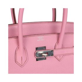 Bubblegum Togo mit Palladium-Beschlägen 35cm