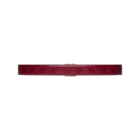 Leder mit GG-Ornament in Rot 3cm