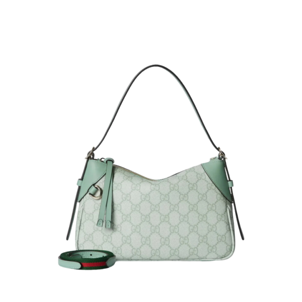 GG Emblem Tasche Salbeigrün 24.5cm