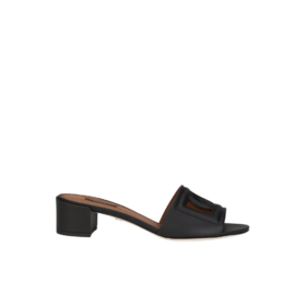 Kalbsleder-Mules mit DG Millennials-Logo 4cm