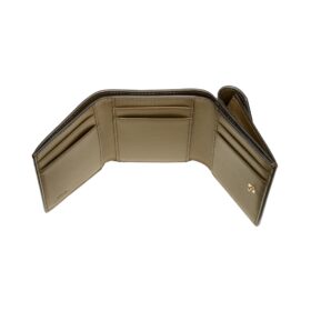 Brieftasche aus grünem Leder 8cm
