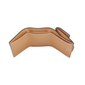 Brieftasche aus beigem Nappaleder 7.5cm