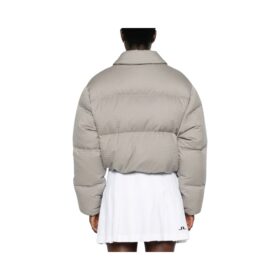 Jacquard Daunenjacke Beige