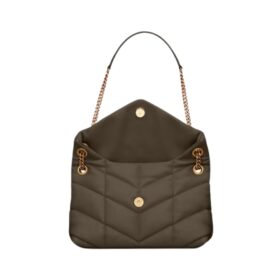 Kleine Daunenjacke aus Nappaleder Light Musk 29cm