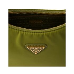 Re-Nylon- und Saffiano Efeugrün 17cm
