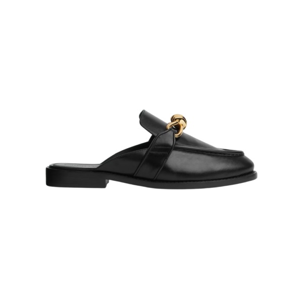 Offener Loafer Schwarz