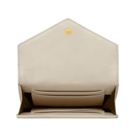 Cassandre Matelassé kleine Umschlag-Geldbörse aus Lammleder 13.5cm