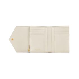Cassandre Matelassé kompakte Drei-Falt-Geldbörse aus Lammleder 12.5cm