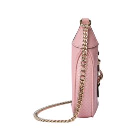 Mini-Tasche aus pinkem Pythonleder 19.5cm