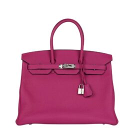 Rose Pourpre Togo mit Palladium-Beschlägen 35cm