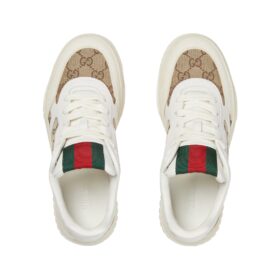 Weißes Leder Re-WebTurnschuh