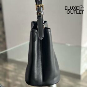 Die schwarze Ledertasche 22.5cm