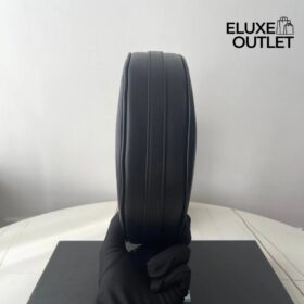 Arqué kleine Lederschultertasche Schwarz 18.5cm