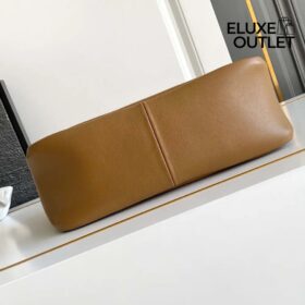 Lederschultertasche in Karamell 16cm