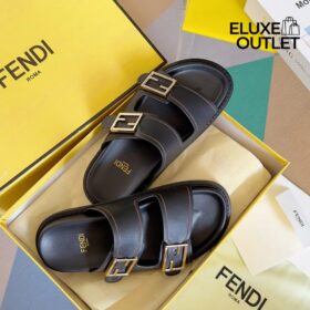 Schwarze Flip-Flops aus Leder