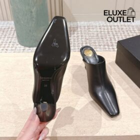 Jill Mules aus glattem Leder 9.5cm