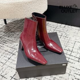 Jill Stiefeletten aus glattem Leder 9.5cm