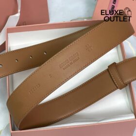 Leder Karamell  3.5cm