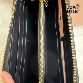 Große Matelassé-Nappa-Leder-Geldbörse 9.5cm