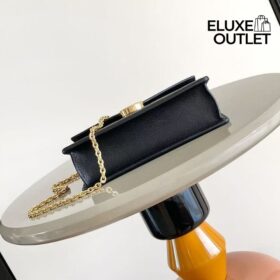 Wallet auf Kette Rosy Schwarz 19.5cm