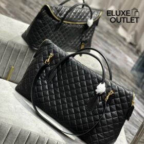 ES Giant Travel Bag aus gestepptem Leder 56cm