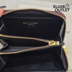 Cassandre matelassierte Brieftasche aus Lackleder 11cm