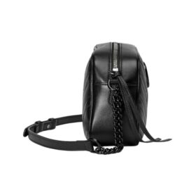 Kleine Marmont Schultertasche Chevron-Muster 24cm