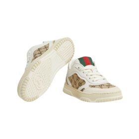 Weißes Leder Re-WebTurnschuh