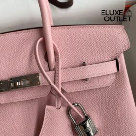 Rose Sakura Verso Chèvre Palladium-Hardware 30cm