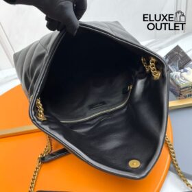 Puffer Medium aus Nappaleder 35cm
