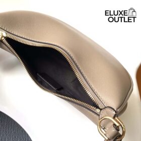 Mini Ledertasche in Taubengrau 13cm