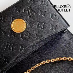 Wallet auf Kette Rosy Schwarz 19.5cm