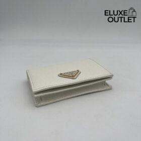Kleine Saffiano-Leder  in Weiß 11.2cm