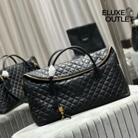 ES Giant Travel Bag aus gestepptem Leder 56cm