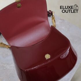 Voltaire Lackleder Weinrot 17.5 cm