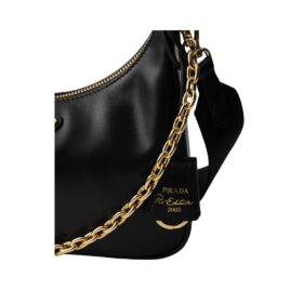 Re-Edition 2005 Ledertasche in Schwarz 18cm