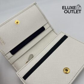 Kleine Saffiano-Leder  in Weiß 11.2cm