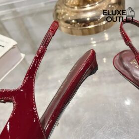 Slingback-Ballerinas Kirschrot 1.5cm