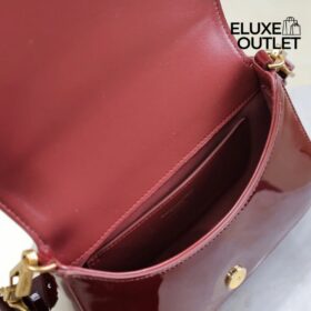 Voltaire Lackleder Weinrot 17.5 cm