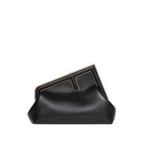 Tasche aus schwarzem Leder  20cm