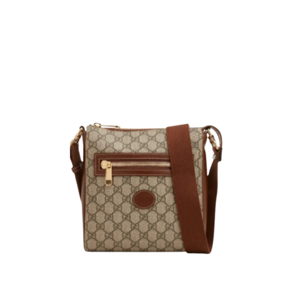 Supreme Messenger Bag Beige/Braun 21 cm