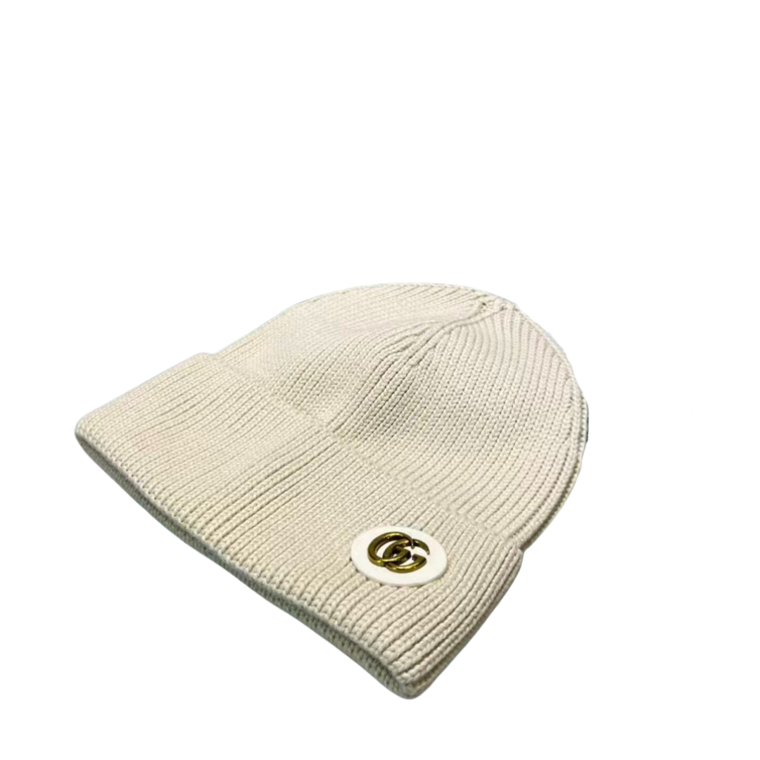 Beige Rippstrick