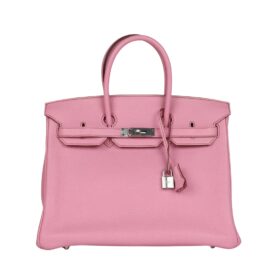 Bubblegum Togo mit Palladium-Beschlägen 35cm