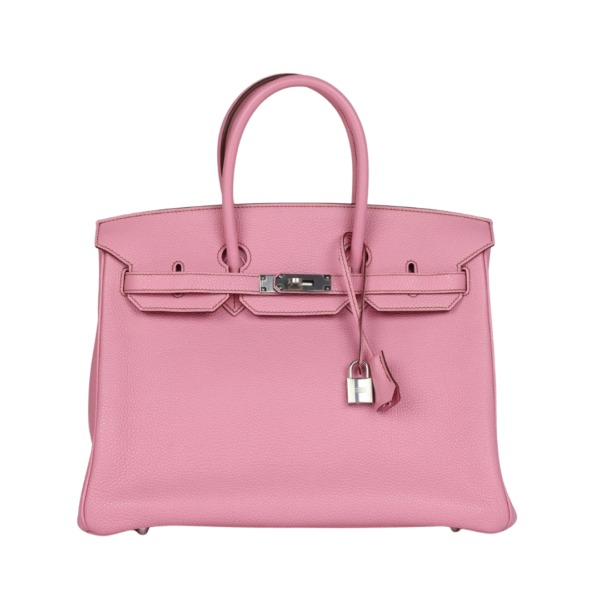 Bubblegum Togo mit Palladium-Beschlägen 35cm