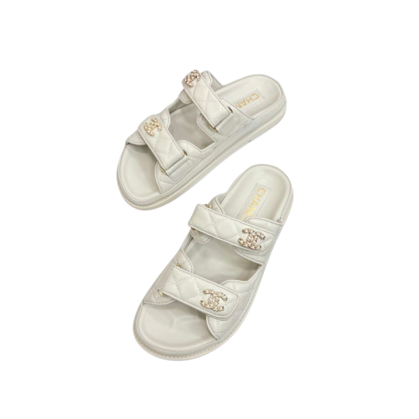 Frühling-Sommer Mules Weiß