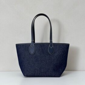 Totissima Kleine Wendetasche Dunkelblauer Denim 22 cm
